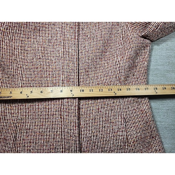 Max & Co Wool Blend Tweed Long Coat Womens 12 Classic Winter Made in Italy Retro - Picture 14 of 15